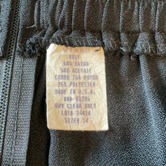 Virgo Men's Elegant Black Dress Pants - Picture 4 of 4